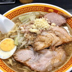 えどもんど - 「ラーメン麺少なめ(豚2枚・半玉子)」ニンニク少し