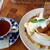 大江ノ郷自然牧場　ココガーデン - 林檎とさつまいものパンケーキ、アールグレイ