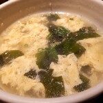 Sumibi Yakiniku Tsuruchou - ⚫ワカメ玉子スープ