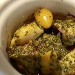 リストランテ フォルネッロ - 2品目の前菜、三原のたこと里芋の香草バター焼✨