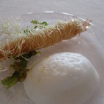 サーラ アマービレ - 春の苦みの車海老のフライ