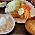 kaferesutorambaishou - ミックスフライ（ランチ）1,050円