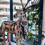 スターバックス リザーブ ロースタリー トウキョウ - 『サンタを待つトナカイ』の後ろにコーヒーの木