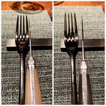 蒼 - チタン製のカトラリーの他にラギオールも使われています♪