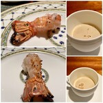 蒼 - 長井と蒲郡 赤座海老の食べ比べ ビスクと共に　ビスクもそれぞれ別に用意されていますよ！