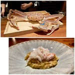 蒼 - 特選 越前蟹のリゾット　この特選の越前ガニは翌日のリゾットの活きたものです