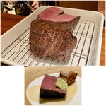 蒼 - 但馬玄のシャトーブリアン　3時間以上ゆっくりと火を入れ休ませ火を入れ休ませる工程を繰り返した焼き上がり　絶妙な美味しさの塊なのです!