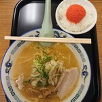 鈴木食堂 - 味噌ラーメンと明太ごはん(小ライス)