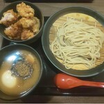 是・空  金沢藤江店 - つけ麺 並盛り と 唐揚げ3個 煮卵トッピング