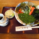 大村庵 - 冷やしめかぶ蕎麦