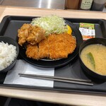 松のや - ロースかつ＆クリスピー唐揚げ定食