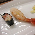 おたる政寿司 - 大ボタン海老の味噌＆大ボタン海老