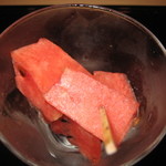 鮨 福原 - 本日のデザートはスイカ