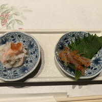 てん樹 北野坂店 - 蟹身と白魚