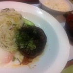 文化亭 - 和風月見ハンバーグ