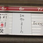Sushi Soukai - お店があるビルのエレベーターの案内板