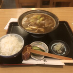 そば処薮 - カレー南蛮そば850円半ライス150円