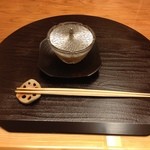 銀座 小十 - 鮑のそうめん