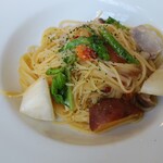 ファッチャ - 根野菜のペペロンチーノ　ゴルゴンゾーラ風味