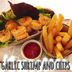 마늘 새우 & 칩스 Garlic Shrimp and Chips