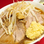 ラーメン二郎 - ラーメン小＋ニンニク多め＋白ネギ