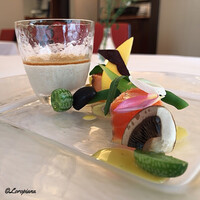 シェムラブルリス - Crème de champignons aux petit legumes et saumon