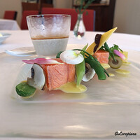 シェムラブルリス - Crème de champignons aux petit legumes et saumon