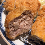 とんかつ七井戸 - とんかつ七井戸(おまけのメンチカツ)