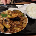 Chuukaya Manmaru - 麻婆ナス800円+ライス小150円麻婆ナス800円+ライス小150円