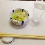 でん助茶屋 - ２０１２／０８／ＸＸ　料理を完食、残ったのはこれらとご飯と汁とデザート。(笑