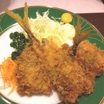 でん助茶屋 - ２０１２／０８／ＸＸ　アジフライでご飯