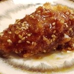 でん助茶屋 - ２０１２／０８／ＸＸ　このソースとゴマも美味しかった。