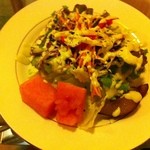 ナーガルジュナ - セットのサラダ