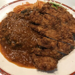 カレーの店 タカサゴ - かつのせハンバーグ