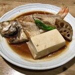 炭火原始焼と蔵元焼酎の店 のどぐろの中俣 - 喉黒の煮付け