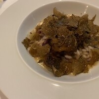 カーザ ヴィニタリア - ラディッキオのリゾットと蝦夷鹿の赤ワイン煮込み トリュフ添え