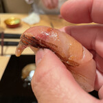 登喜和鮨 - 新潟村上産の黒ムツ火箸炙り