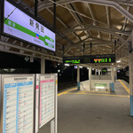 登喜和鮨 - 帰りのJR新発田駅
