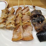 Kushidori - ナンコツ＆豚精肉＆なす焼き