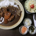 茶房 武蔵野文庫 - カレーセット 大盛