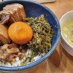 口福館 - 魯肉飯(ルーローハン)、この内容で500円なんです。