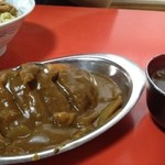 藤や - もう一つの逸品カツカレー550円。カツが100円！