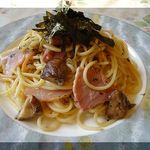 プティレストラン宮本 - 生ハムのガーリックスパゲティ