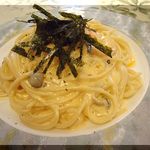 プティレストラン宮本 - 海老のクリームスパゲティ　￥1250