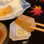 山玄茶 - サクッ、カリッ、ほくっ、とろっ♡海老芋大好き♡わさび塩でいただきます！