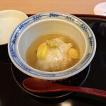 山玄茶 - パカッ。京都の冬の代名詞、かぶら蒸しです。