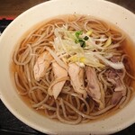 初代 伝五郎 - 肉蕎麦大(温)鶏めし付