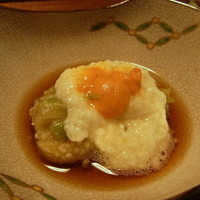 こにし家 - 焼きなす　ウニと山芋がけ