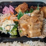 しまちゃん弁当 - ミックスミニ　(とんかつ·角煮)　￥370
