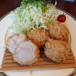 とんかつ ばんぶー - ヒレカツ定食税込み1600円